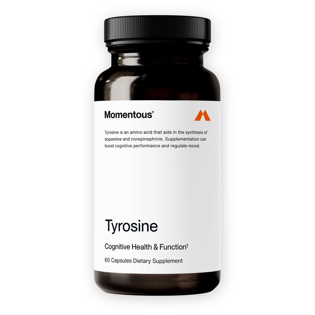 Momentous L-Tyrosine 500mg Supplement for Focus - 60 Capsules