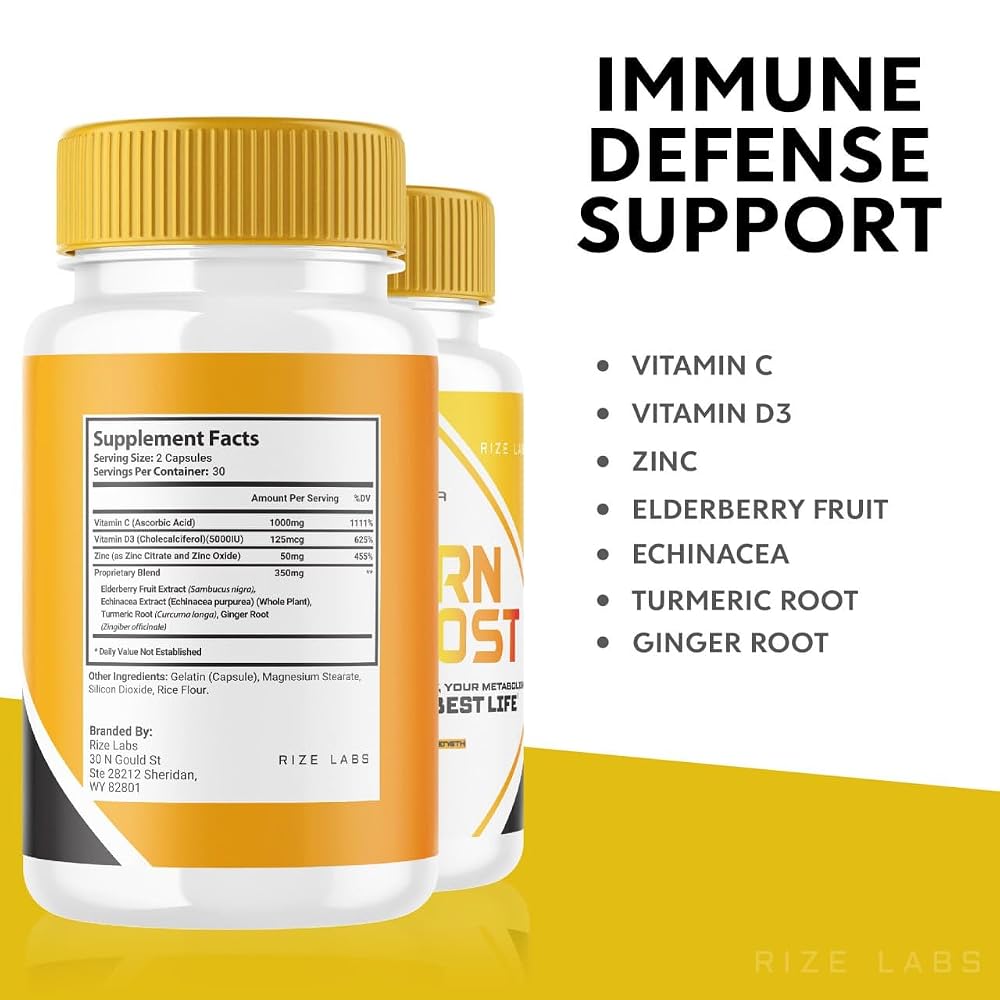 rize labs Gold Vida Burn Boost Weight Loss Supplement - 60 Capsules - image 6