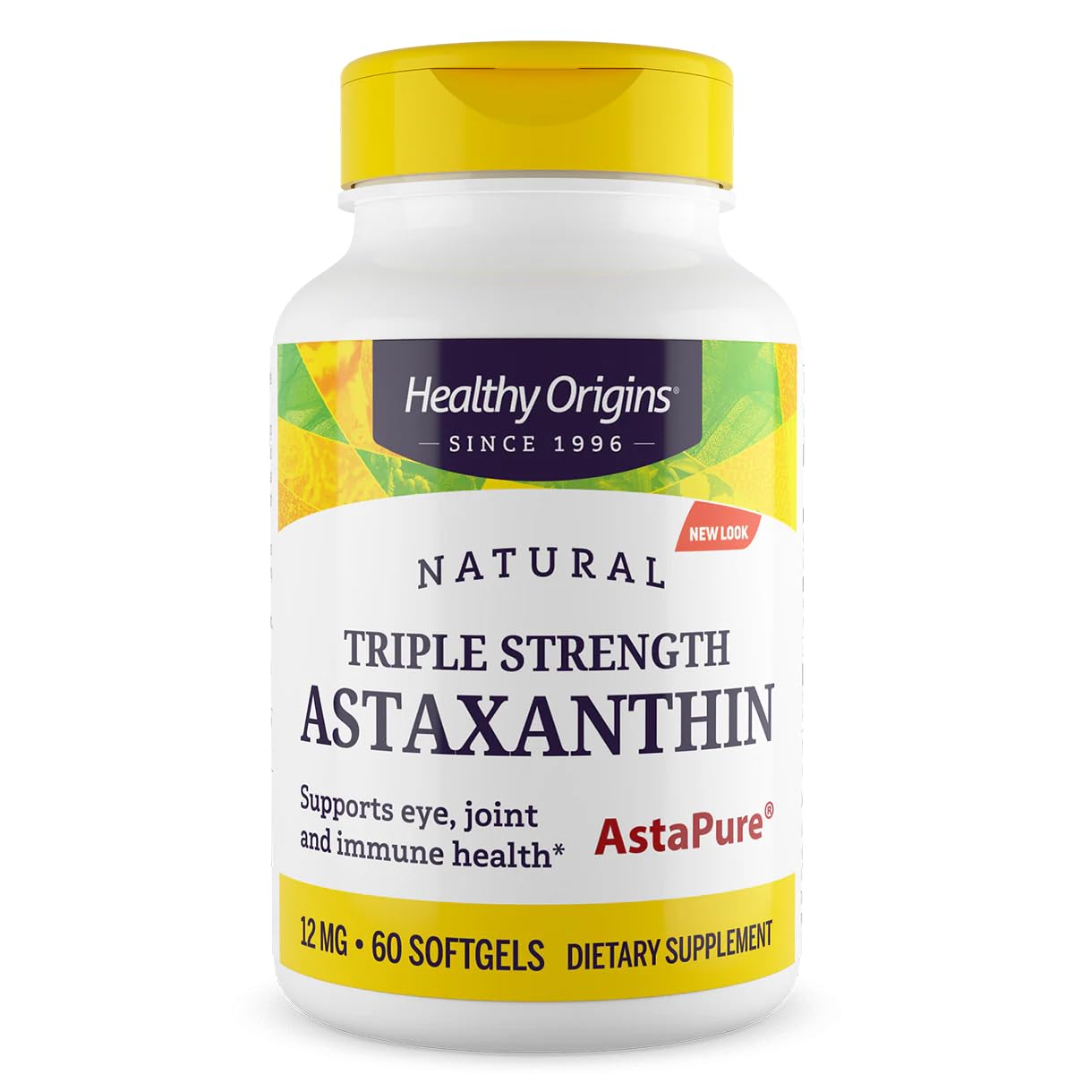 Healthy Origins Astaxanthin AstaPure 12 mg - 60 Softgels