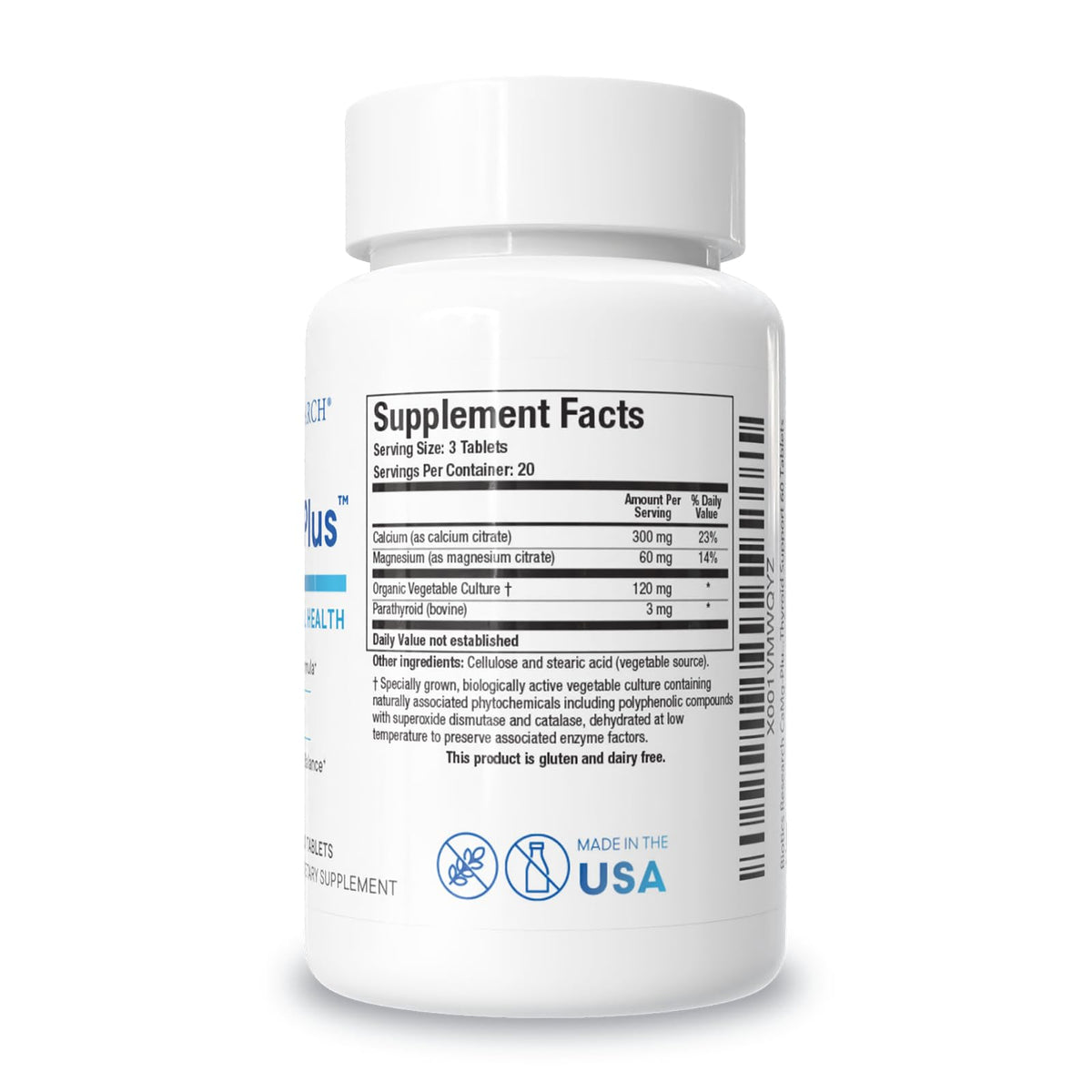 BIOTICS RESEARCH CaMg-Plus Calcium Magnesium Supplement - 60 Tablets - image 2