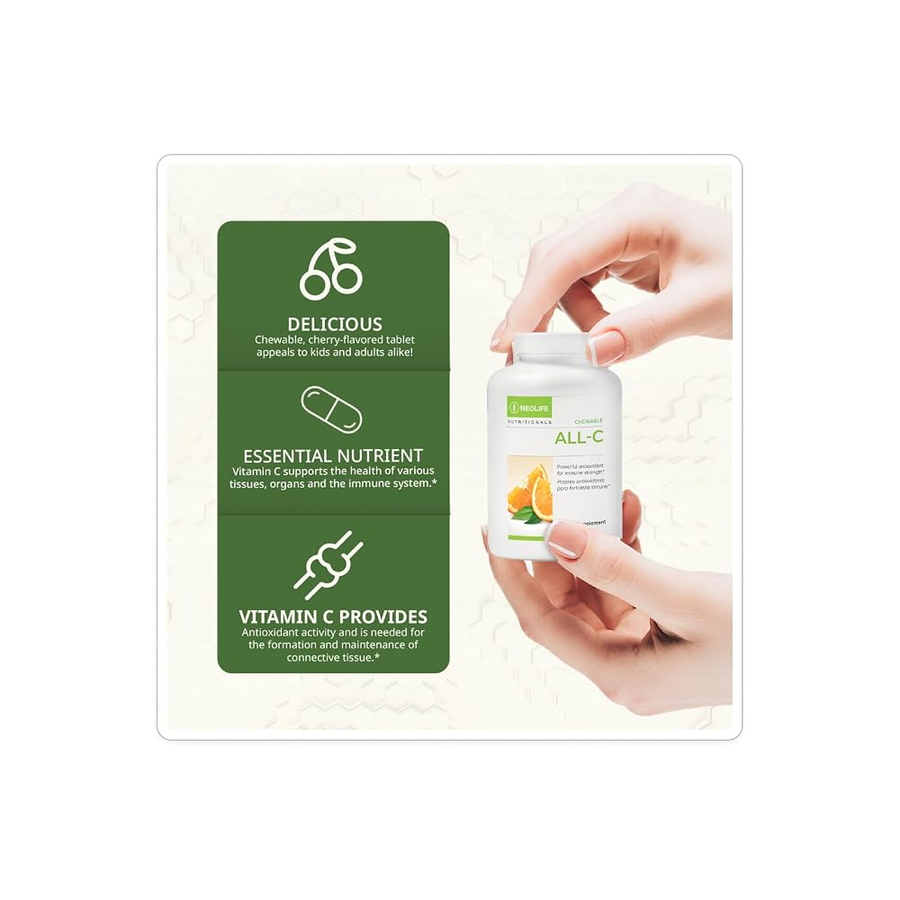 NeoLife All-C Vitamin C Chewable Tablets Orange - 250 Tablets - image 3