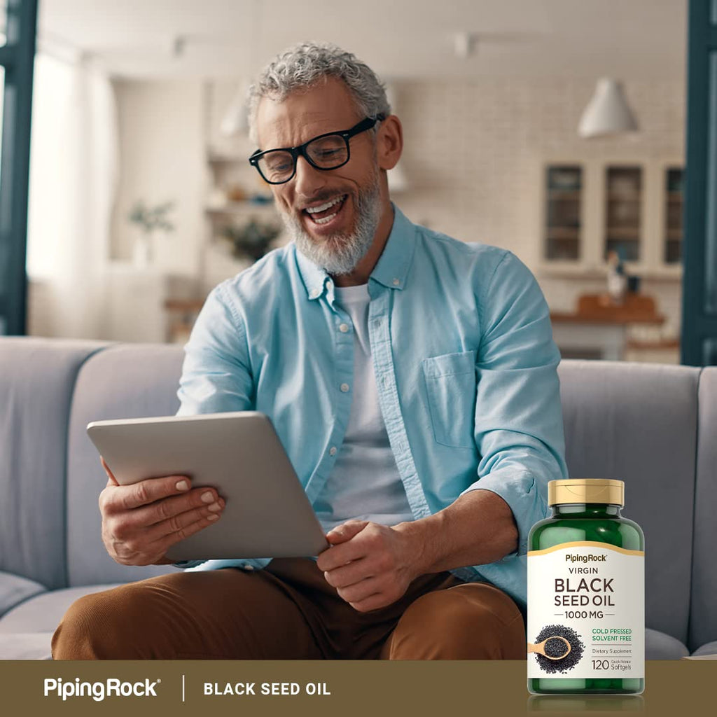 Piping Rock Black Seed Oil 1000mg - 120 Softgels - image 6