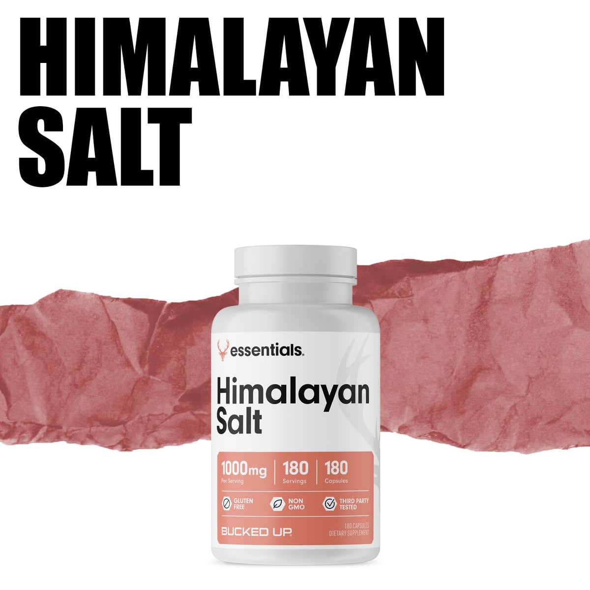 Bucked Up Himalayan Salt 1000mg - 180 Capsules - image 5