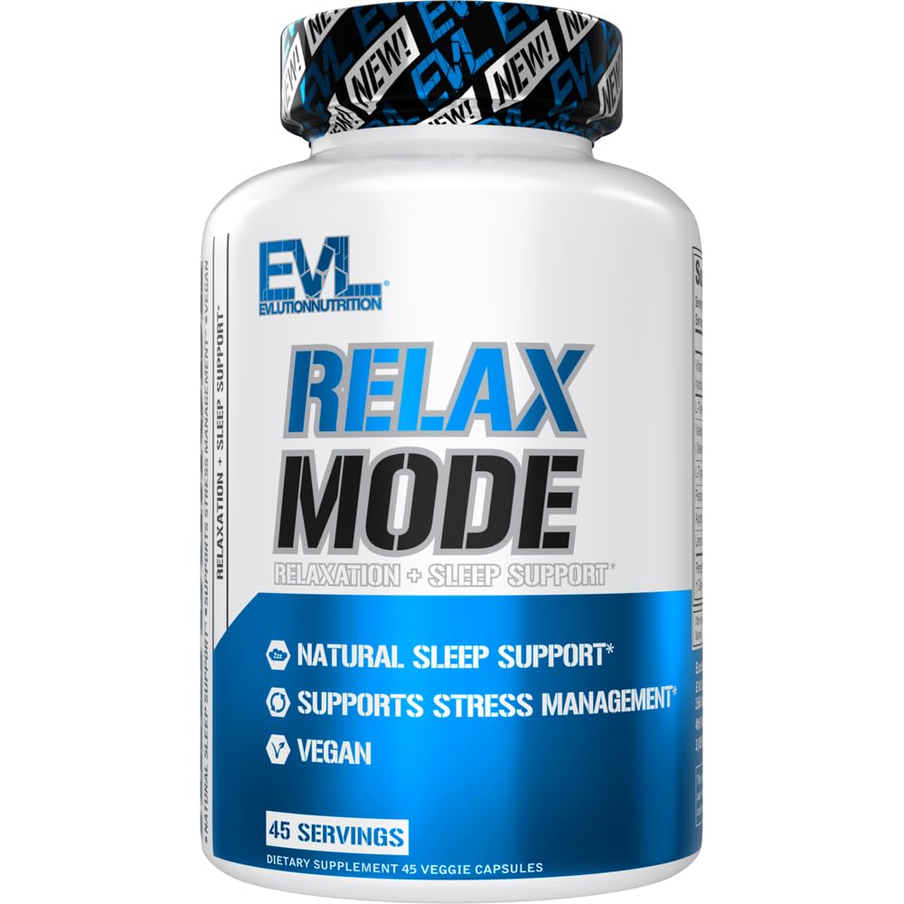 Evlution RelaxMode Natural Sleep Support - 45 Vegetarian Capsules