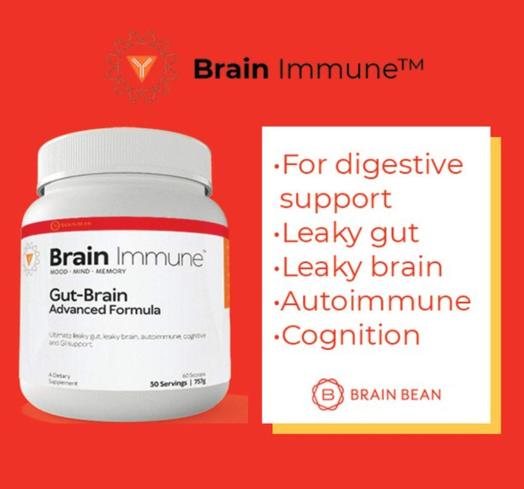 Brain Bean Brain-Immune Powder with Colostrum & L-Glutamine - 30 Servings - image 2