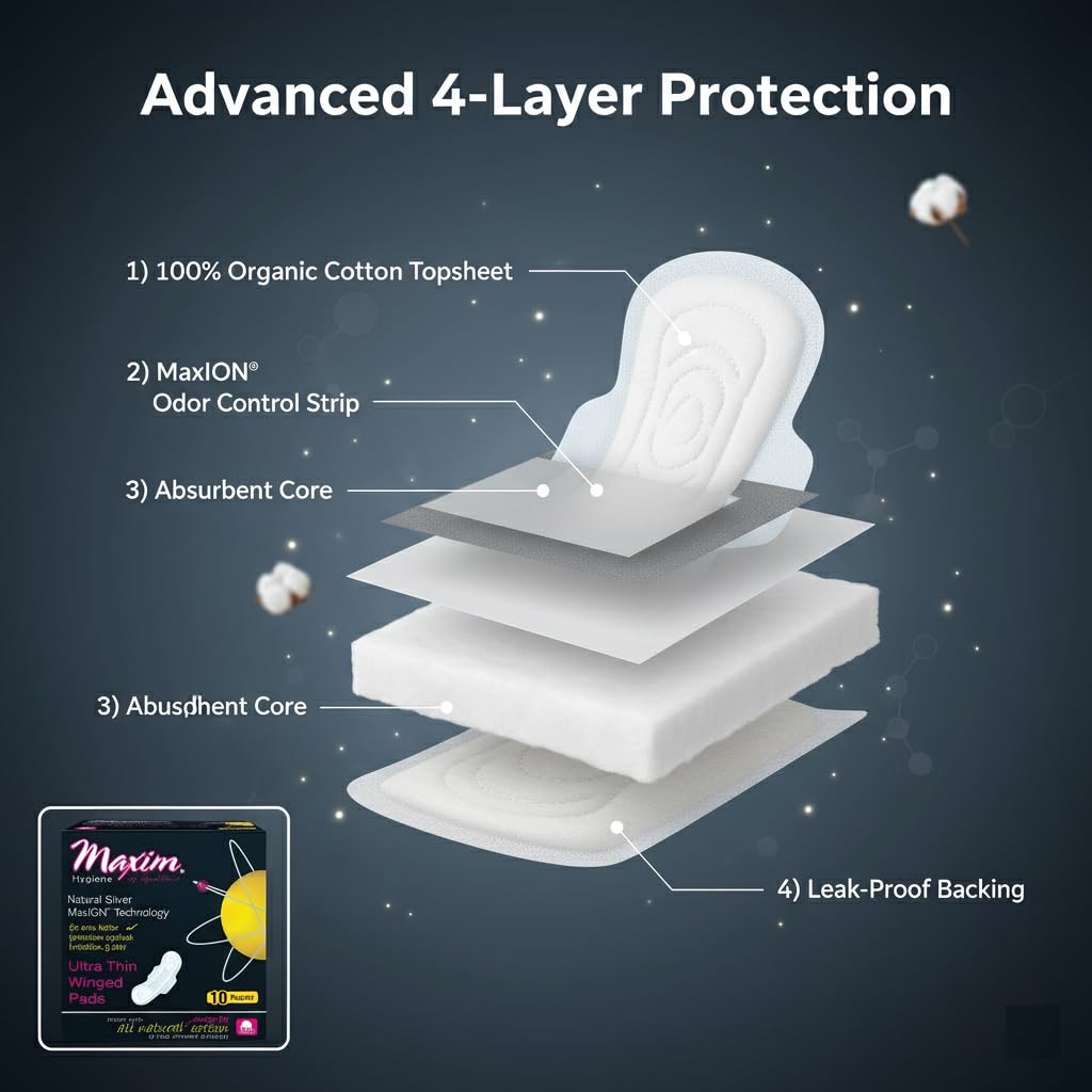 Maxim Maxion Ultra Thin Winged Pads Regular - 10 Count - image 8