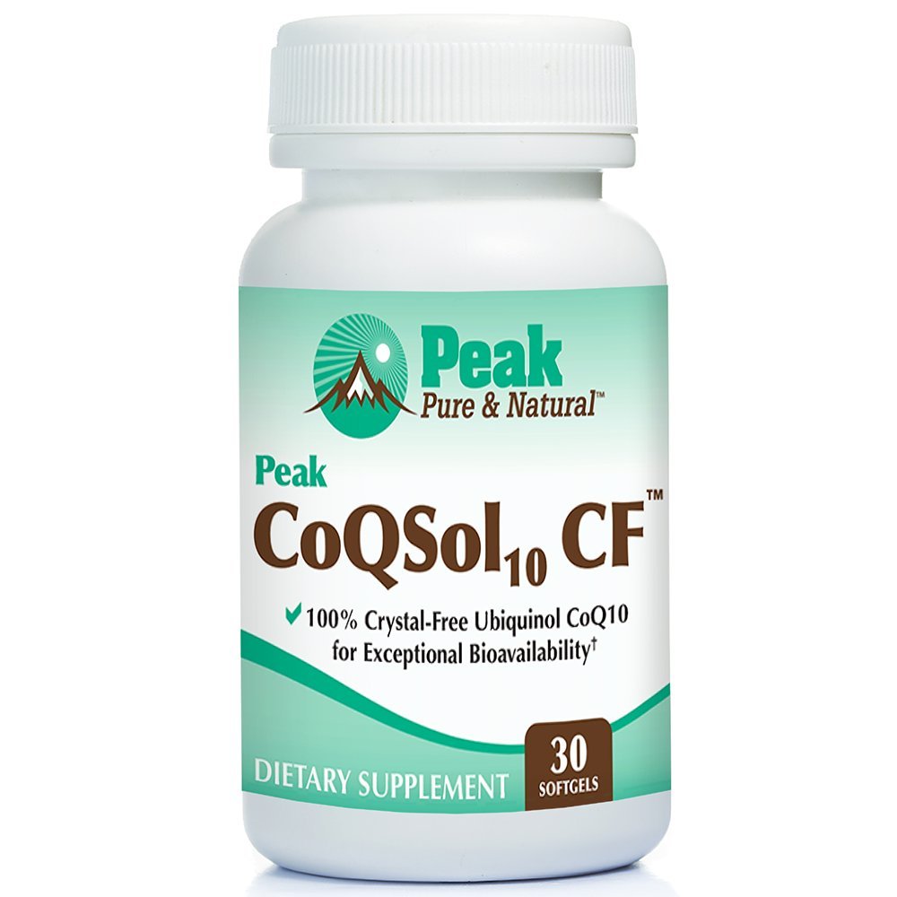 Peak Pure & Natural CoQSol10 CF Ubiquinol CoQ10 - 30 Softgels