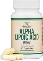 Double Wood Supplements Alpha Lipoic Acid 600mg per Serving (Third