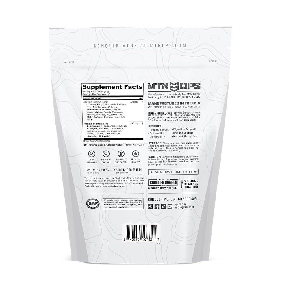 MTN OPS Biotics STM On-the-Go Probiotic Powder - 2.1 oz - image 9
