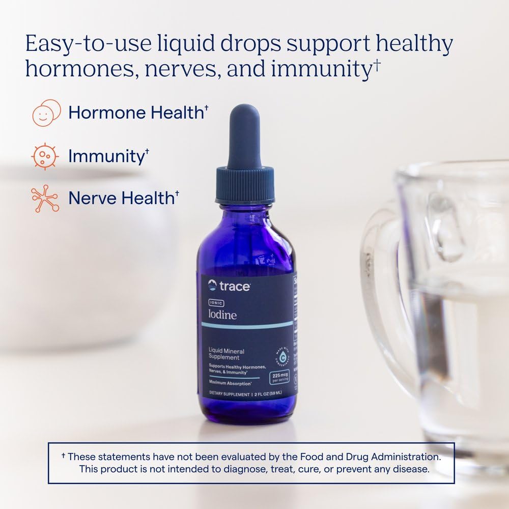 Trace Minerals Ionic Iodine Drops 225 mcg - 2 fl oz - image 2