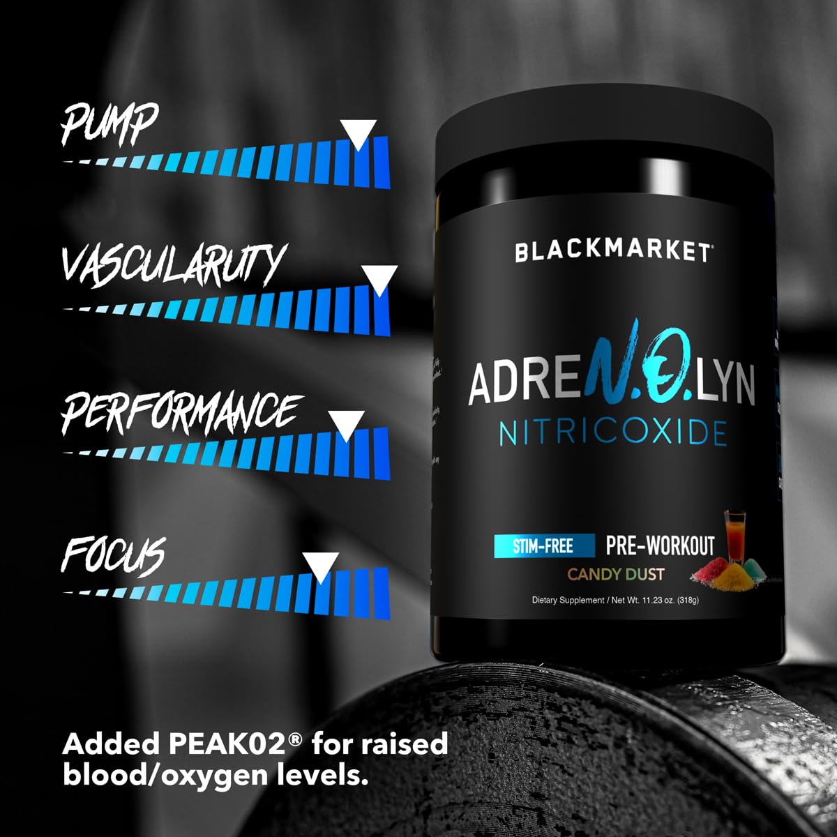 BLACKMARKET AdreNOlyn Stim Free Pre Workout Powder - 25 Servings - image 5