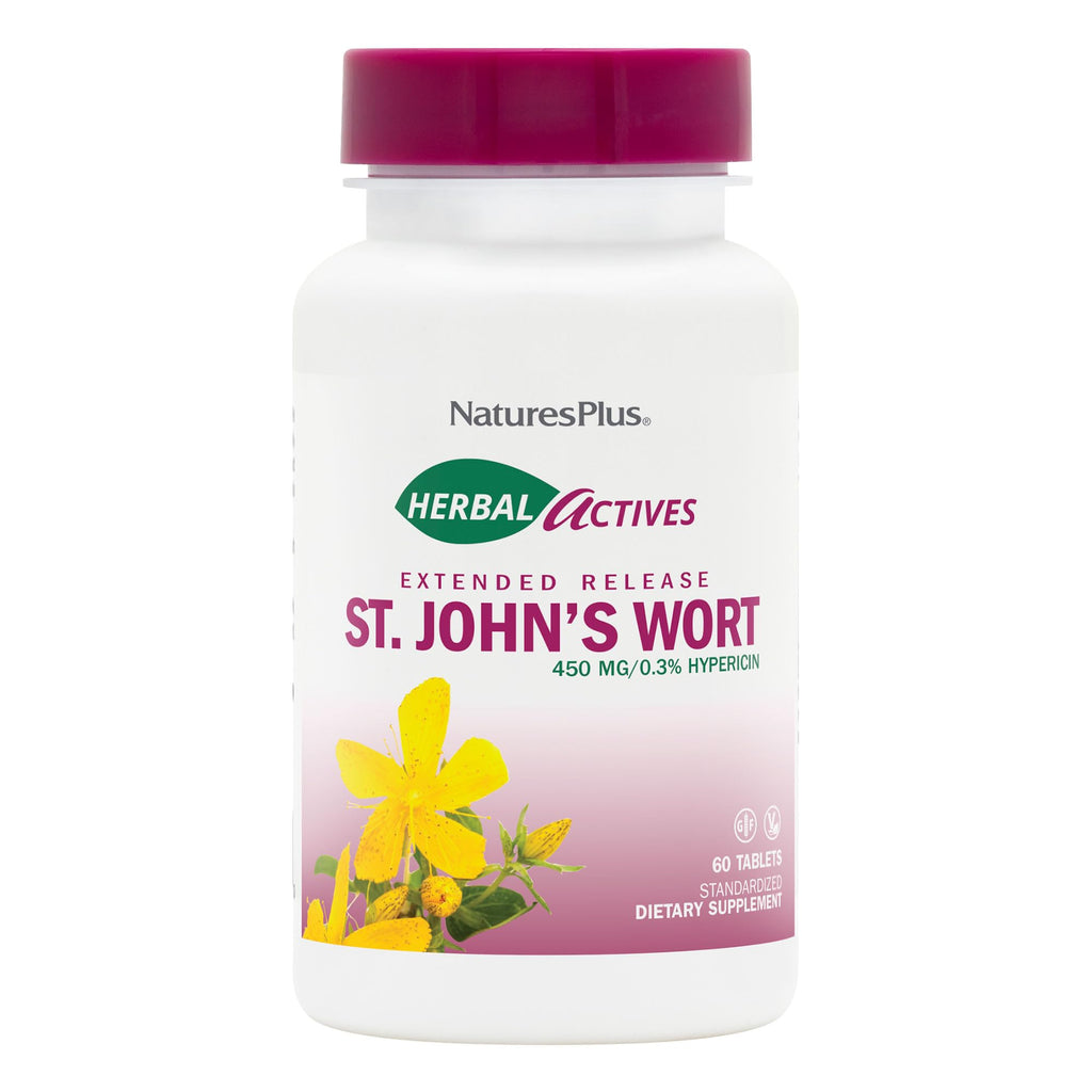 NaturesPlus Herbal Actives St. John's Wort Extended Release - 60 Tablets