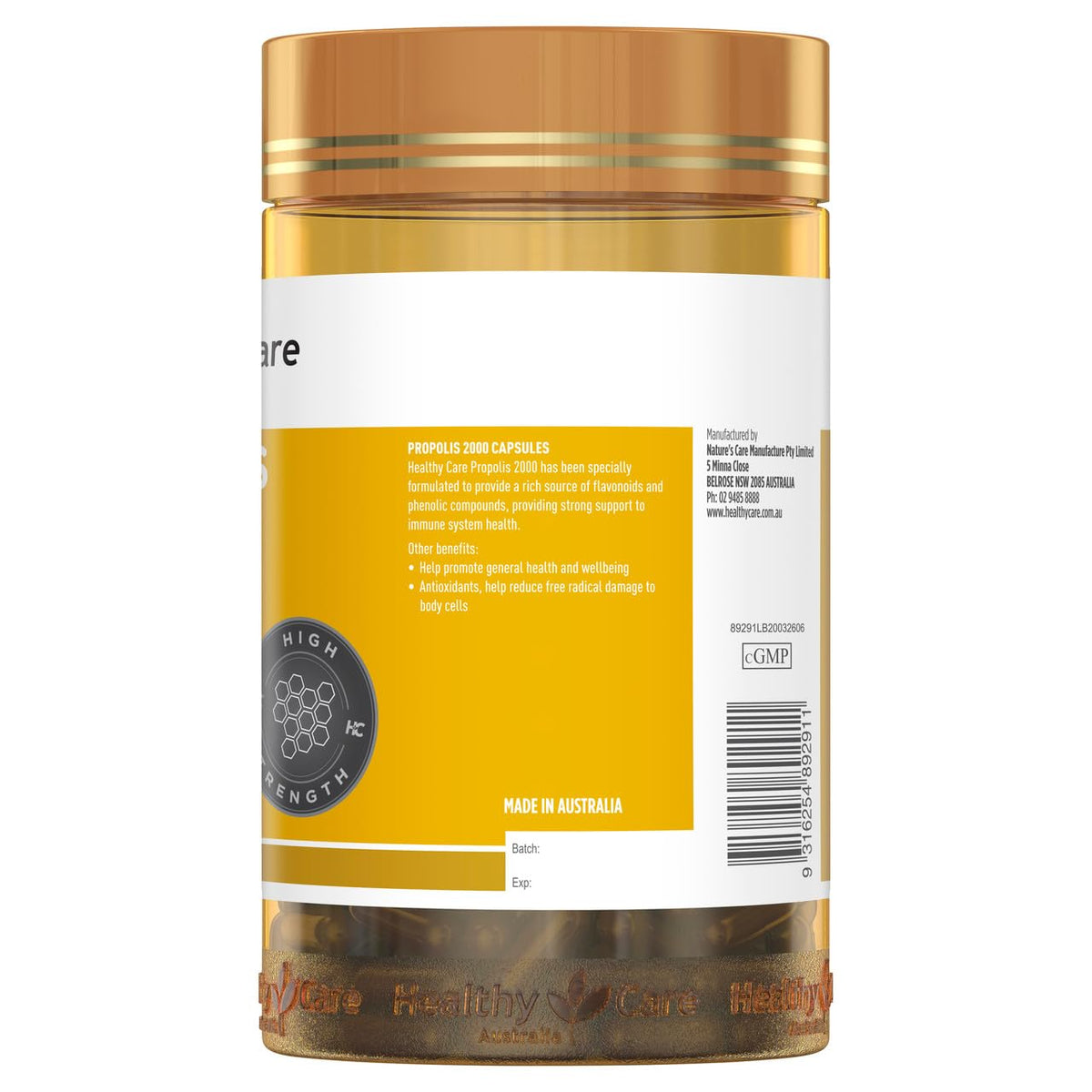 Healthy Care Propolis 2000 - 200 Capsules - image 4