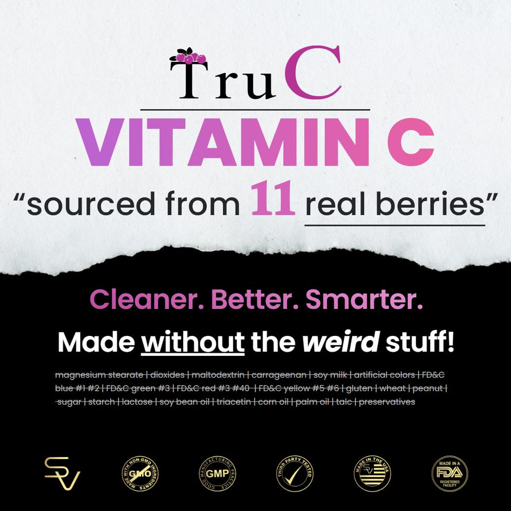 SmarterVitamins Raw Whole Food Vitamin C Natural Immune Support from