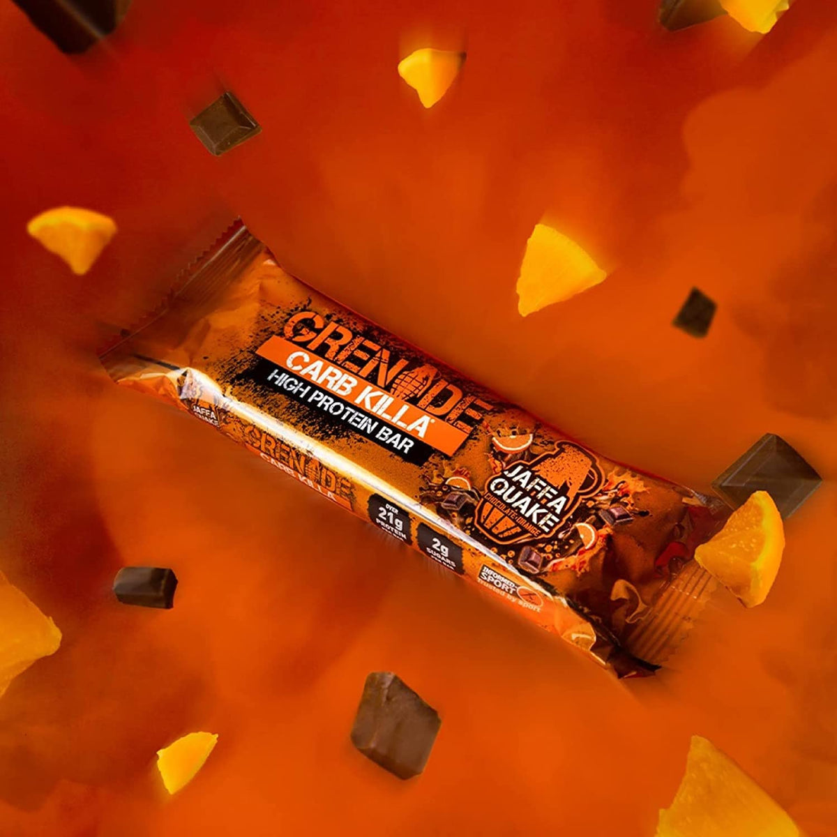 Grenade Carb Killa Bar Jaffa Quake Protein Bar - 12 Count - image 3