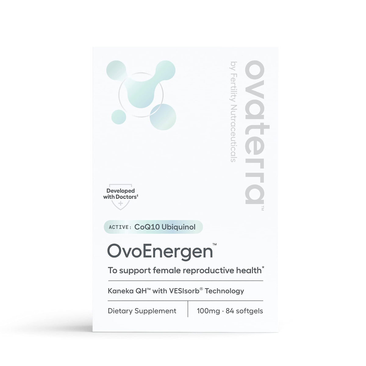 Ovaterra OvoEnergen CoQ10 100mg for Egg Health - 84 Softgels