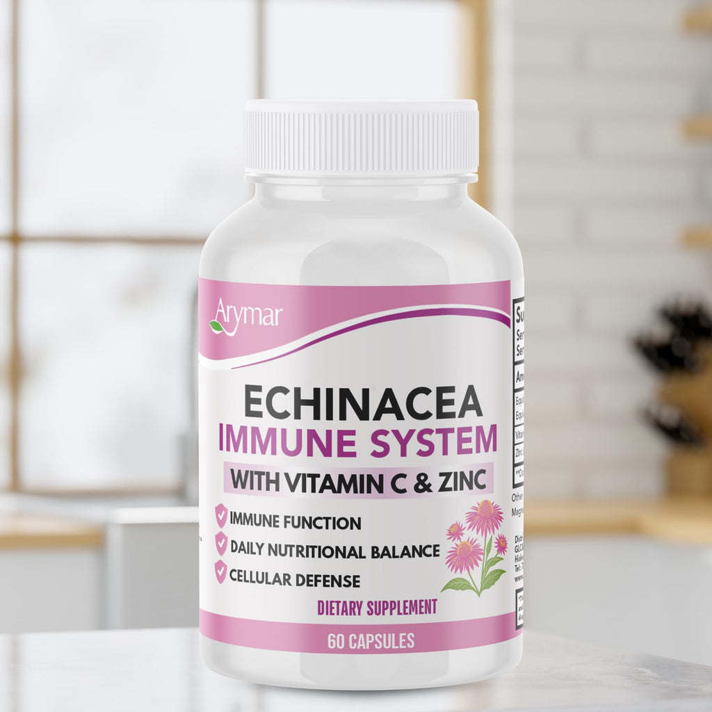 Arymar Echinacea 1000 mg with Vitamin C - 60 Capsules - image 5
