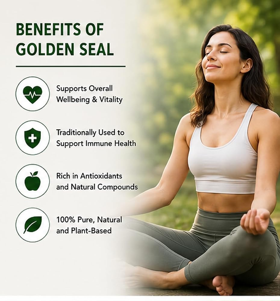 Leafy Organic Goldenseal Root Powder - 3.5 oz - image 7