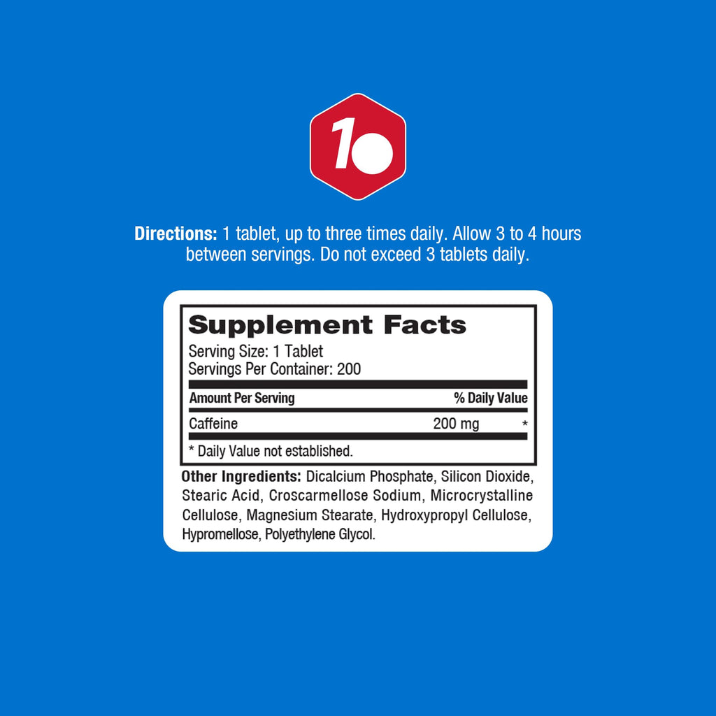 ProLab Caffeine Tablets 200mg
