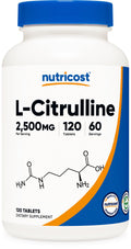 Nutricost L-Citrulline 2500mg - 120 Tablets