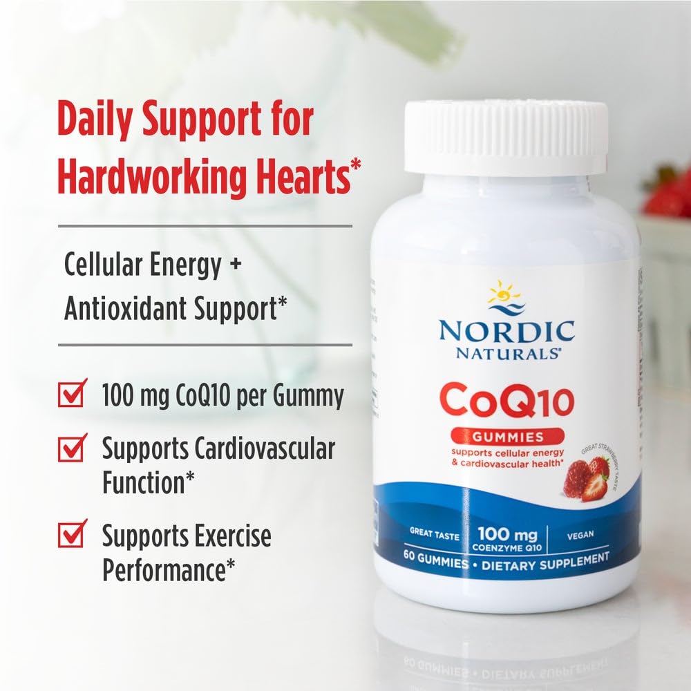 Nordic Naturals CoQ10 Gummies 100mg Heart Health & Energy - 60 Count - image 3