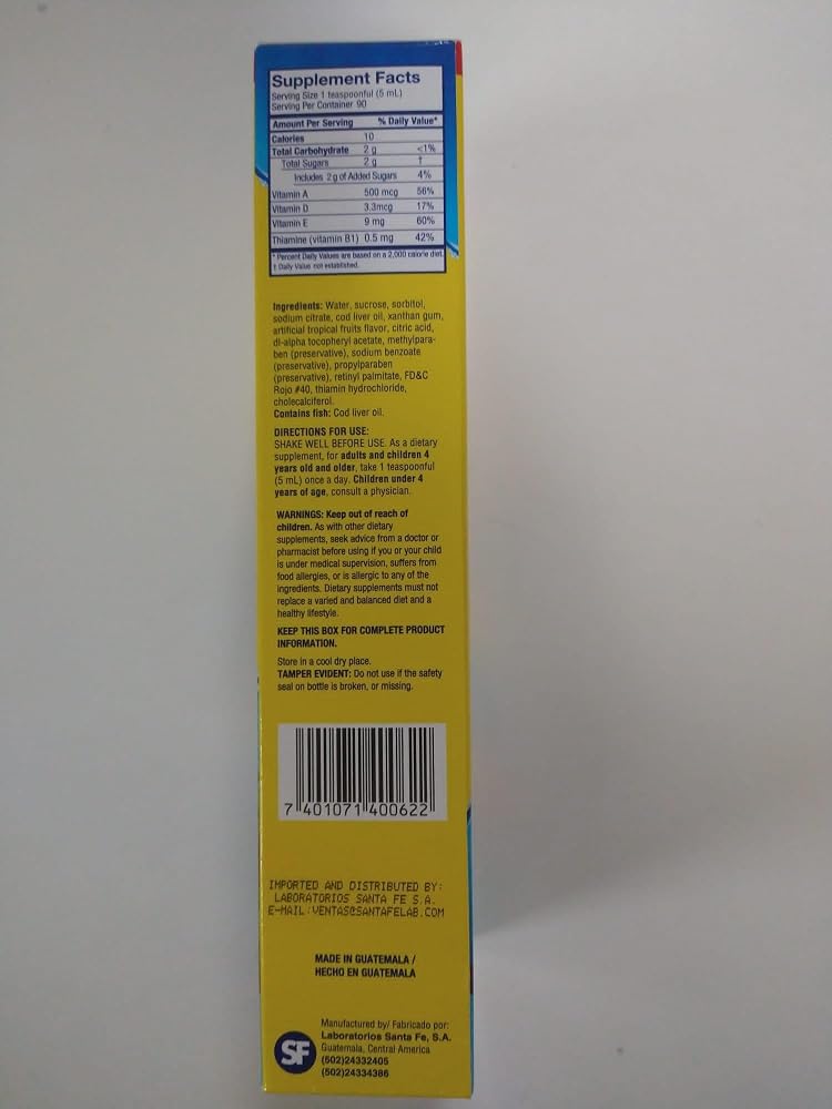 EMULSION BALLENA AZUL Ballena Azul Cod Liver Oil Emulsion Omega 3 - 6 Fl Oz - image 5