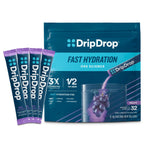 DripDrop Hydration Packets - Single Serve Electrolytes Powder Drink