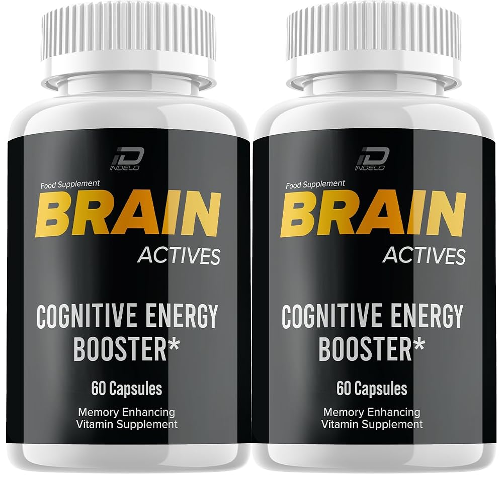 Indelo Brain Actives Capsules for Memory and Focus - 120 Capsules