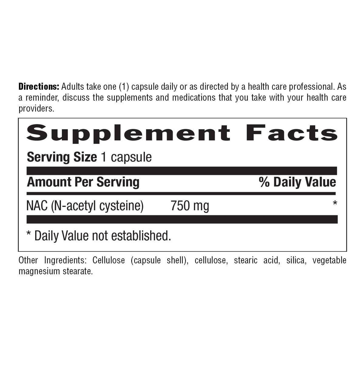 Country Life N-Acetyl CYSTEINE 750MG