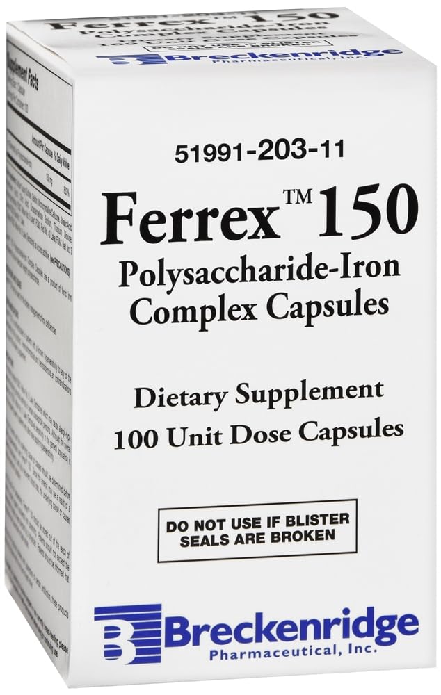 Choice One Ferrex 150 Polysaccharide Iron Complex - 100 Capsules - image 4