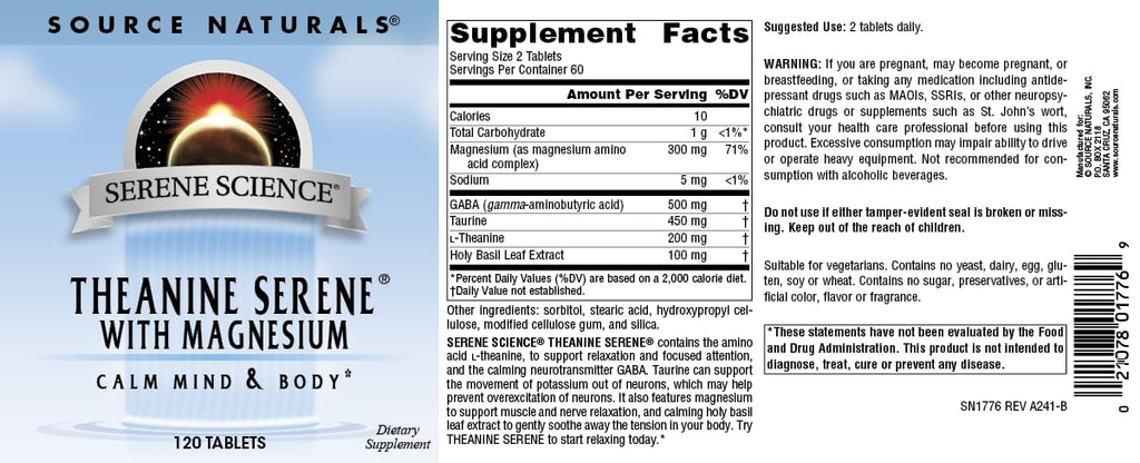 Source Naturals Theanine Serene