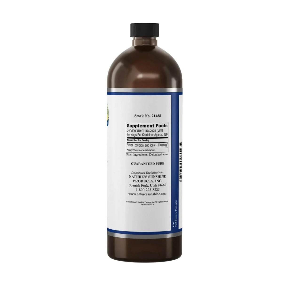Nature's Sunshine Silver Shield Liquid Colloidal Silver - 32 Fl Oz - image 3