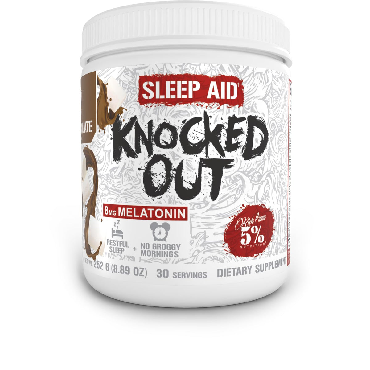 5% Nutrition Knocked Out Natural Sleep Aid Powder for Adults