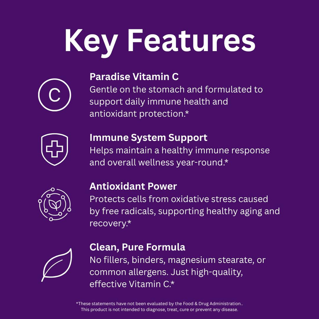 Paradise Herbs Earth's Blend Vitamin C - 90 Vegetarian Capsules - image 3