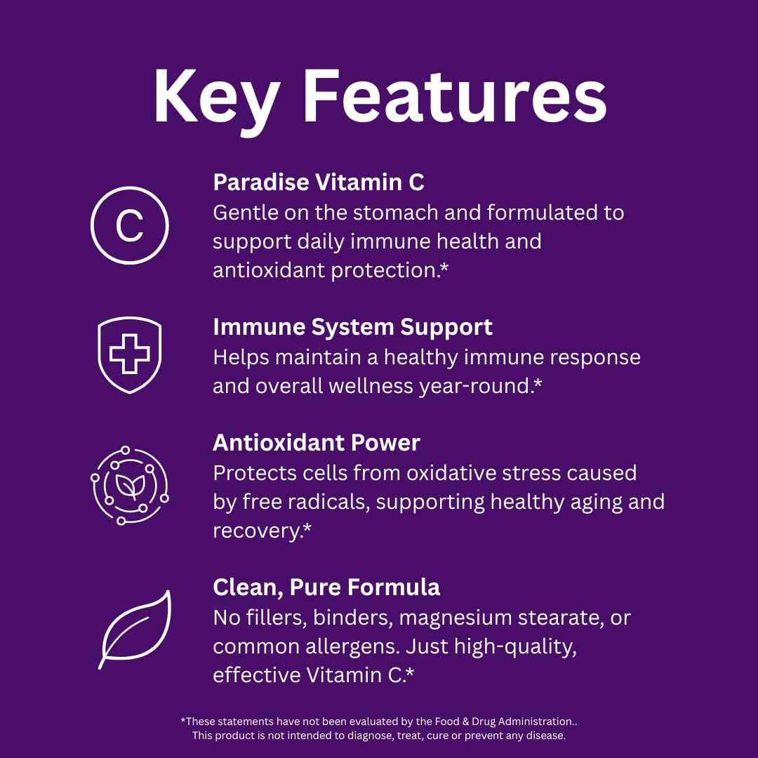 Paradise Herbs Earth's Blend Vitamin C - 90 Vegetarian Capsules - image 3