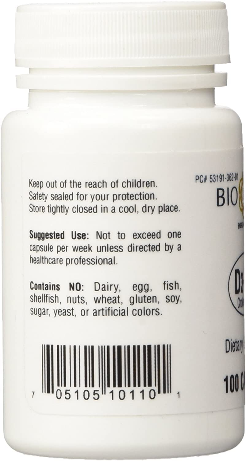 Bio-Tech Pharmacal Vitamin D3 50,000 IU - 200 Capsules - image 4