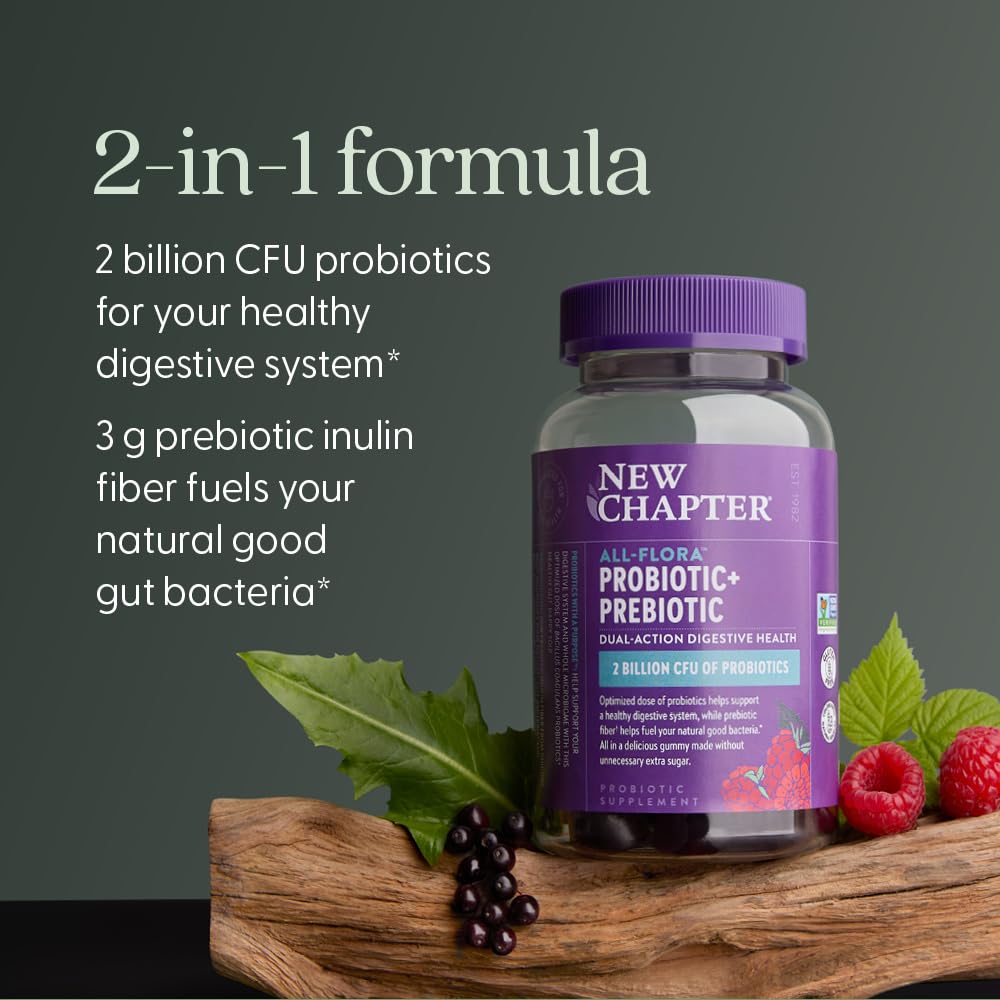 New Chapter All-Flora Probiotic Gummies Gut Health Support - 60 Count - image 3