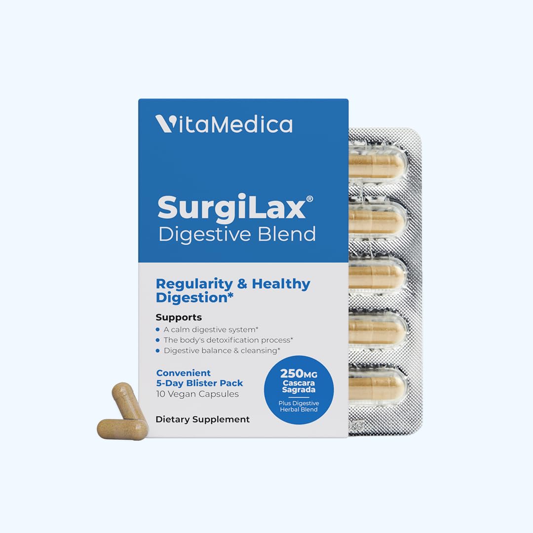 VitaMedica SurgiLax Digestive Blend Laxative - 10 Vegan Capsules