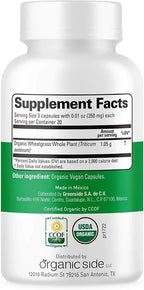 OS Organic Side Organic Wheatgrass Capsules - 120 Count - image 2