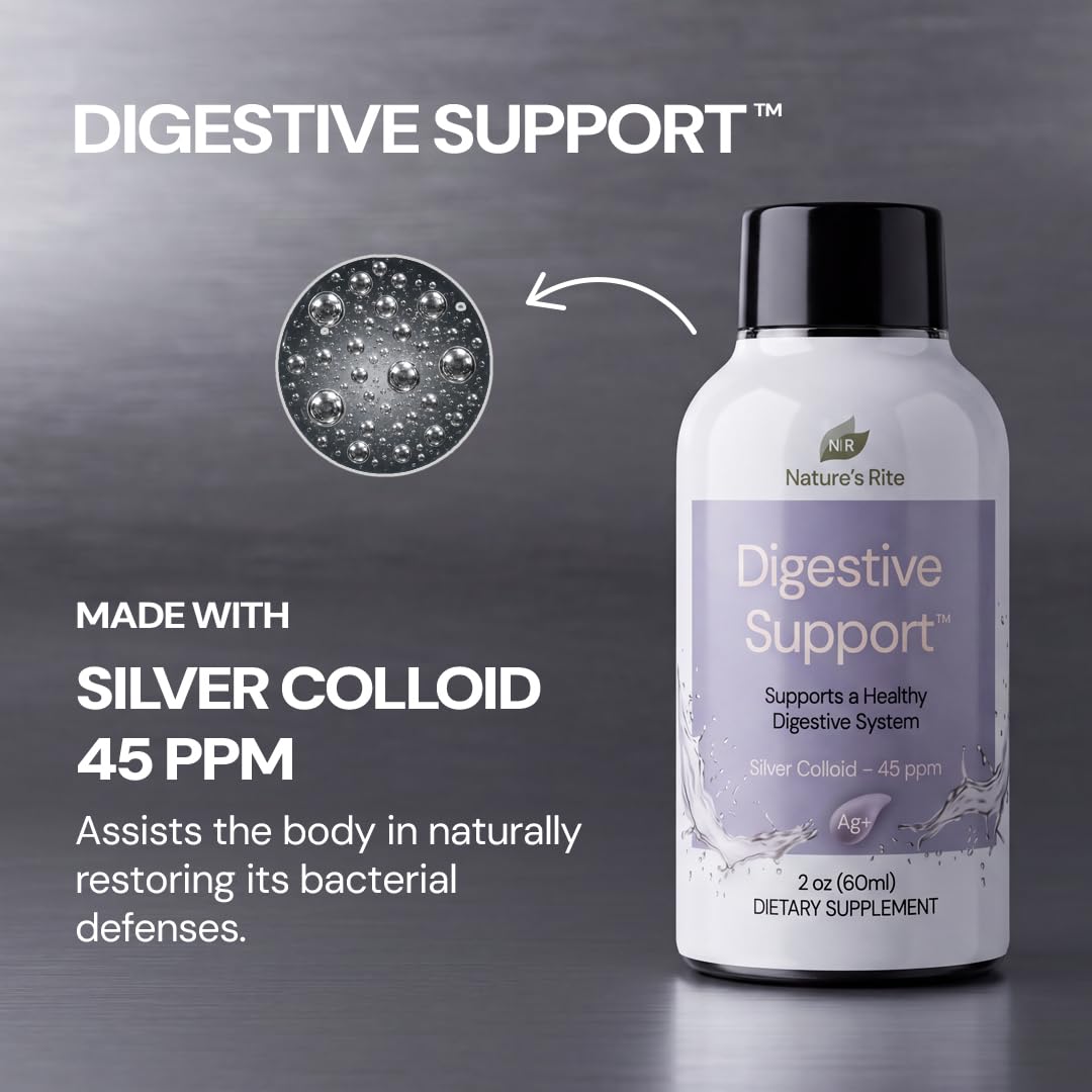 Nature's Rite Colloidal Silver Digestive Support - 4 x 2 oz - image 4