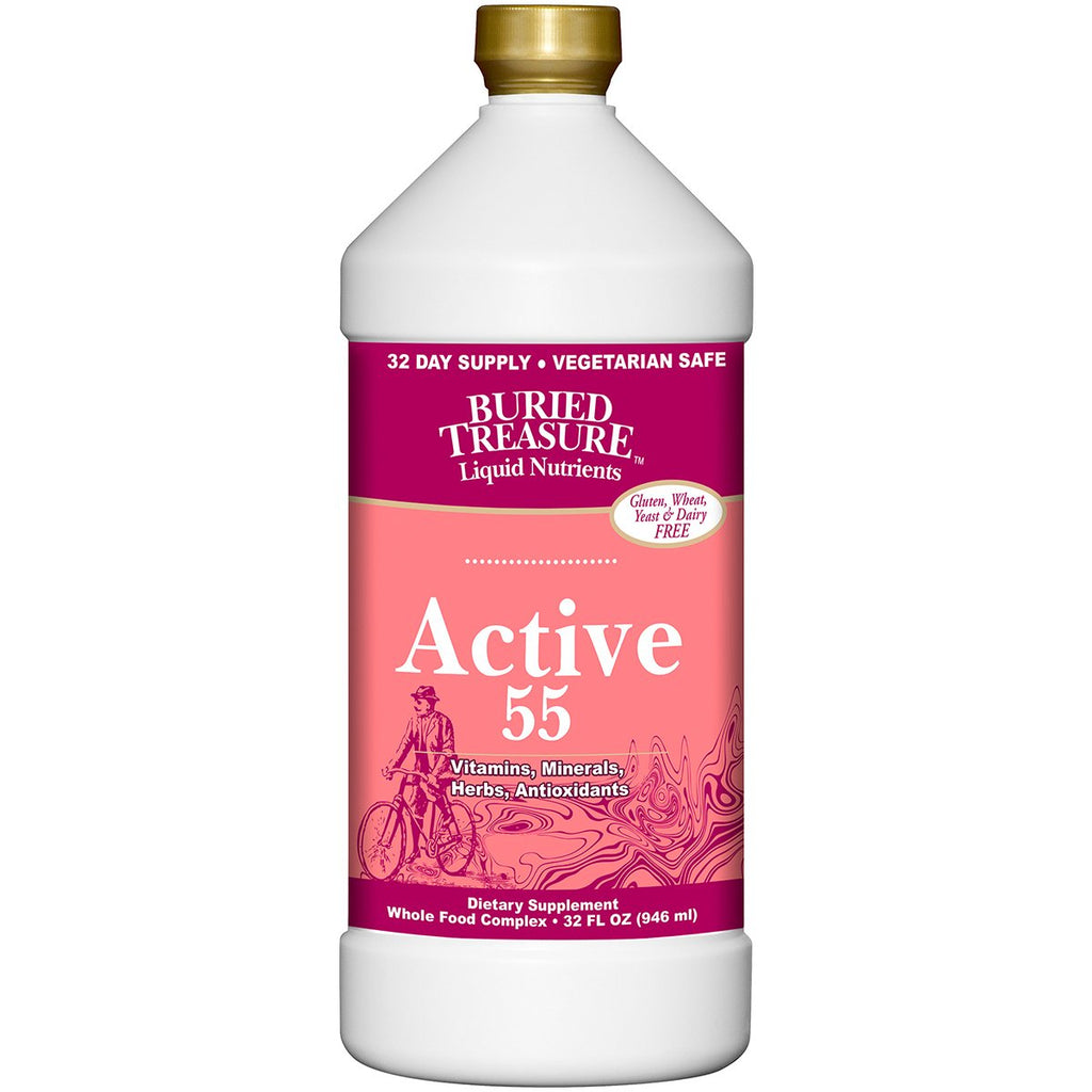 Buried Treasure Active 55 Plus Daily Vitamin Liquid - 4 Pack