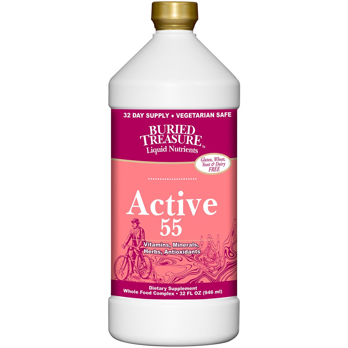 Buried Treasure Active 55 Plus Daily Vitamin Liquid - 4 Pack