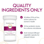 ProBioCare Probiotic for Women - 50 Billion CFUs - Supports Digestive