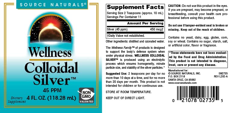 Source Naturals Wellness Colloidal Silver - 4 Fl Oz - image 4