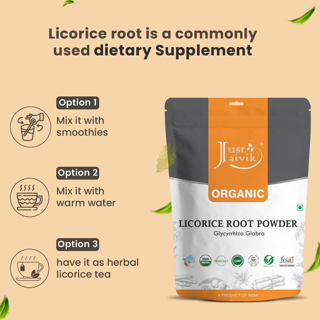 Just Jaivik Organic Licorice Root Powder - 227g - image 4