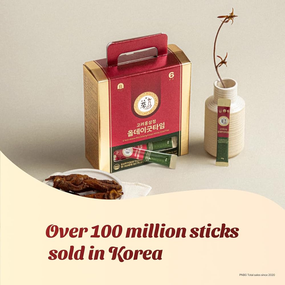 PNBG Red Ginseng Immune Shot 6 Year Korean - 100 Sticks - image 5