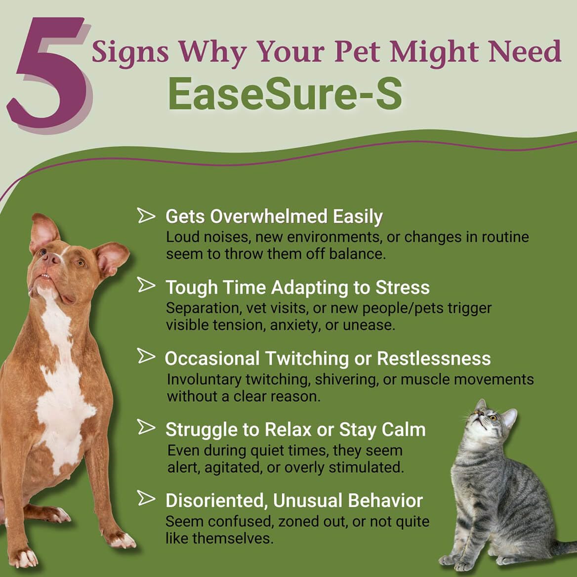 PetAlive EaseSure-S Herbal Nervous System Support for Pets - 2 Fl Oz - image 2