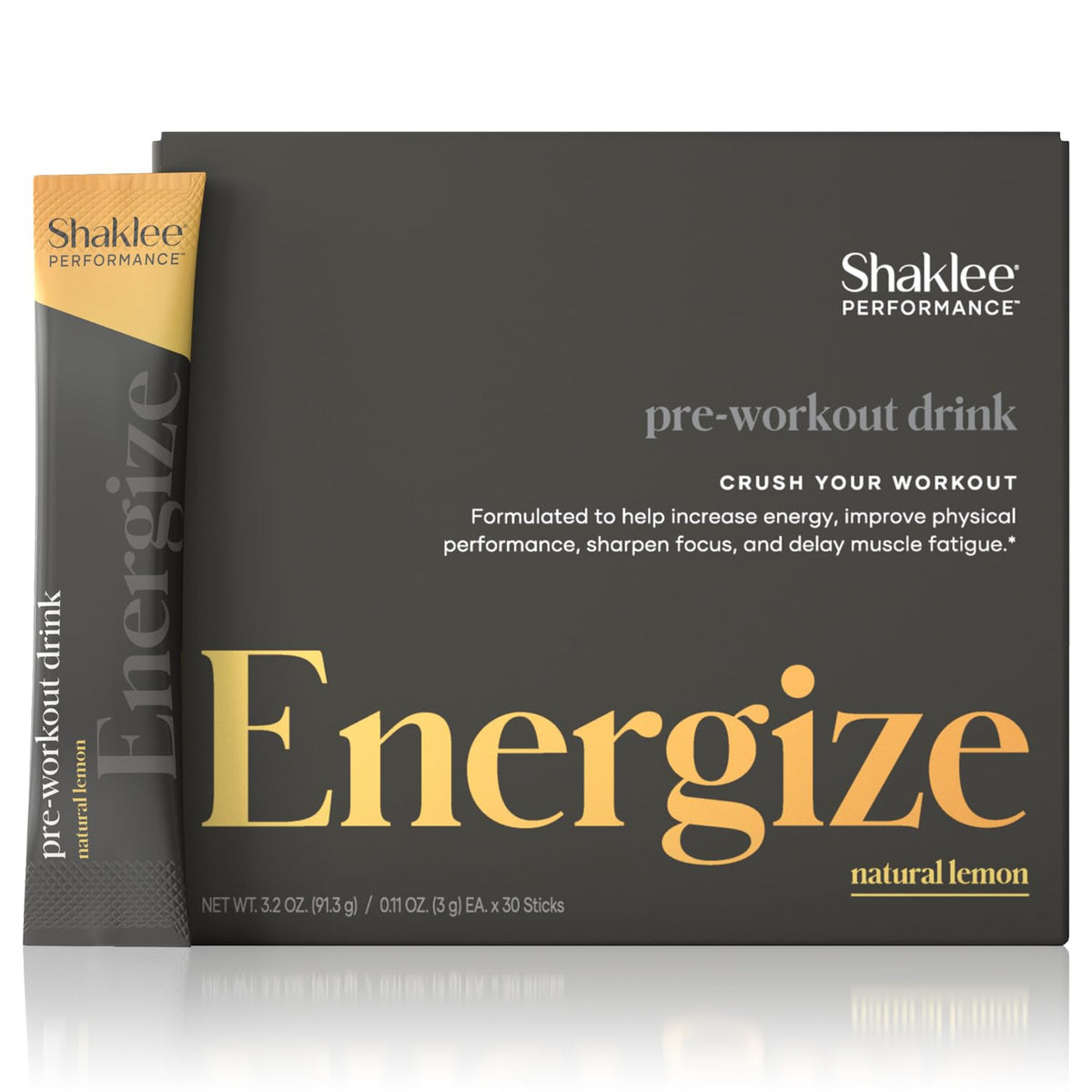 Shaklee Performance Pre-Workout Energy Drink - 30 Stick Packs