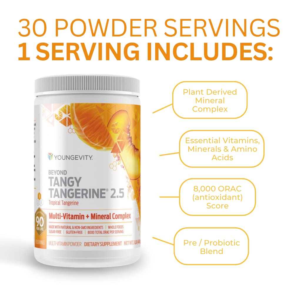 Youngevity Beyond Tangy Tangerine 2.5 Citrus Peach Fusion