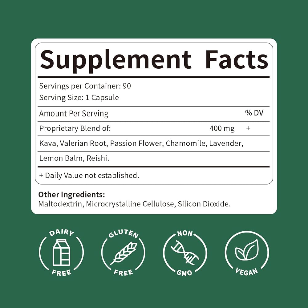 DetoxenNATURE Kava Kava Root Extract Capsules for Sleep - 90 Capsules - image 7